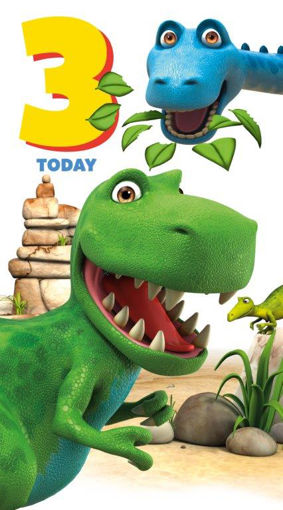 Picture of DINOSAUR 3RD BIRTHDAY CARD